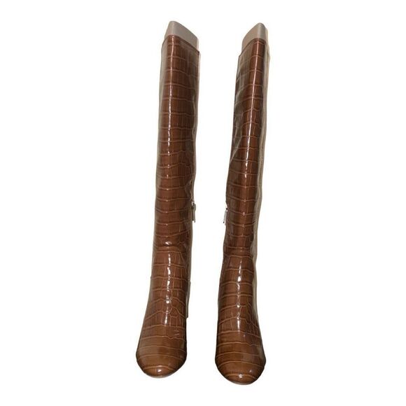 Circus by Sam Edelman Clarimont Women's Boots Mocha Croc PT Size 7 M - Picture 3 of 7